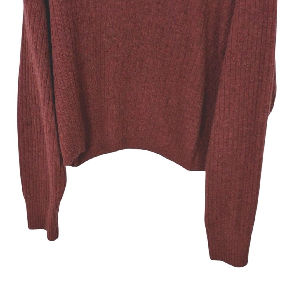 Free People Elias Sweater Medium 100% Cashmere Soft Breathable Rust ob122032 - Picture 8 of 12